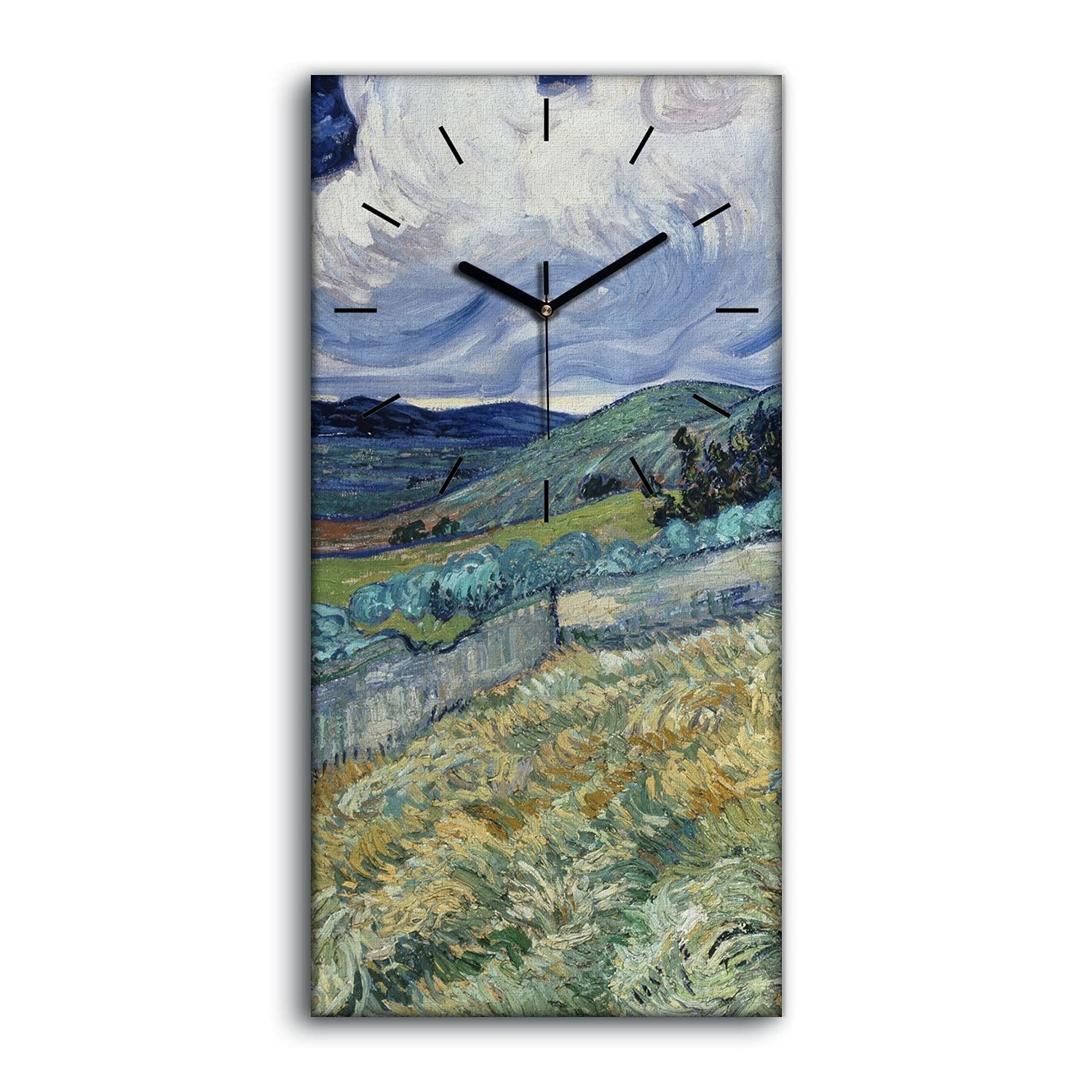 Horloge silencieuse en toile Saint Rémy 30x60cm pour un sommeil sans tic-tac