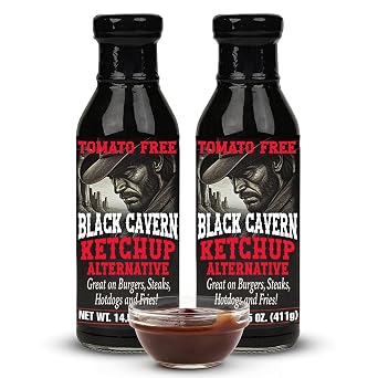 Black Cavern The Ketchup Alternative, Tomato-Free Sauce, No HFCS, Made in USA, 14.5 oz 2-Pack