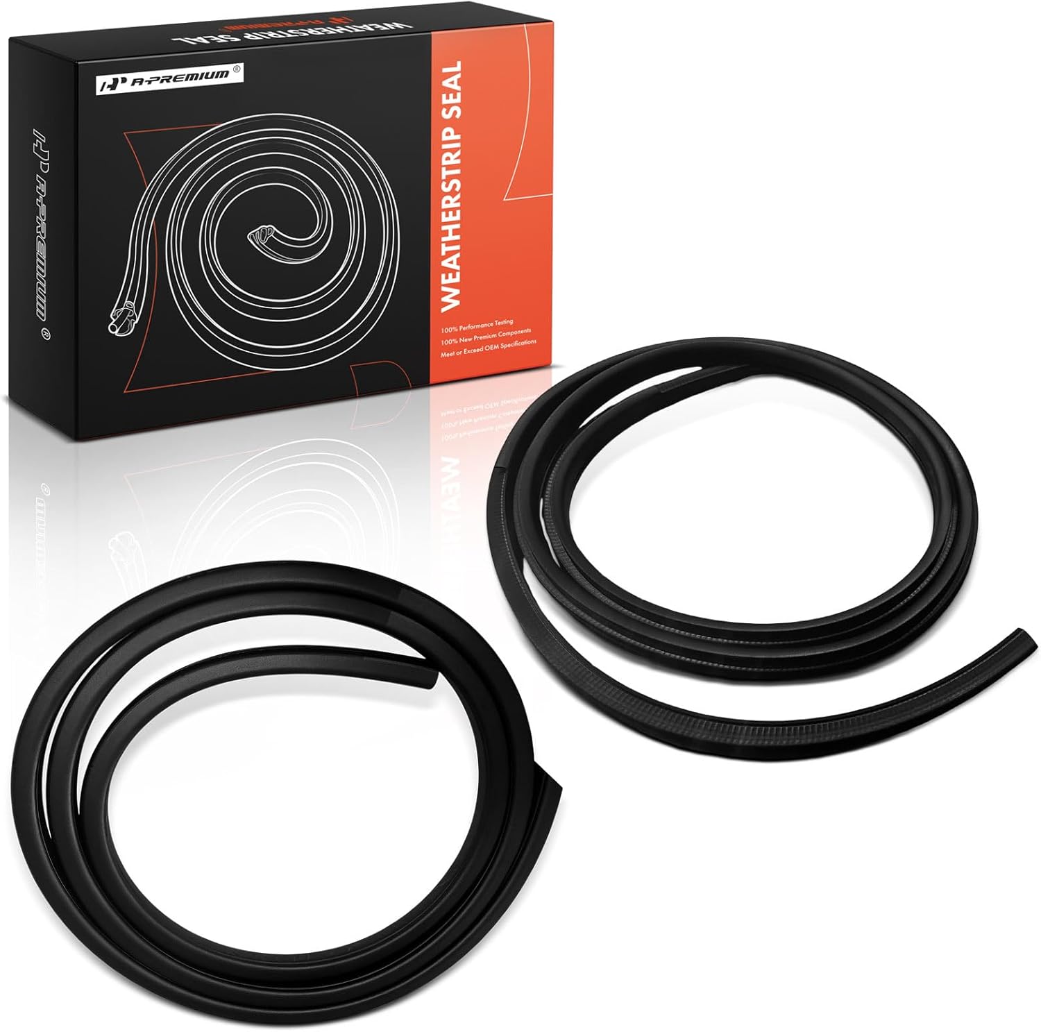 A-Premium 2PCS Front Car Door Weather Stripping Seal Strips Compatible with Nissan Sentra 2013 2014 2015 2016 2017 2018 2019, Sedan