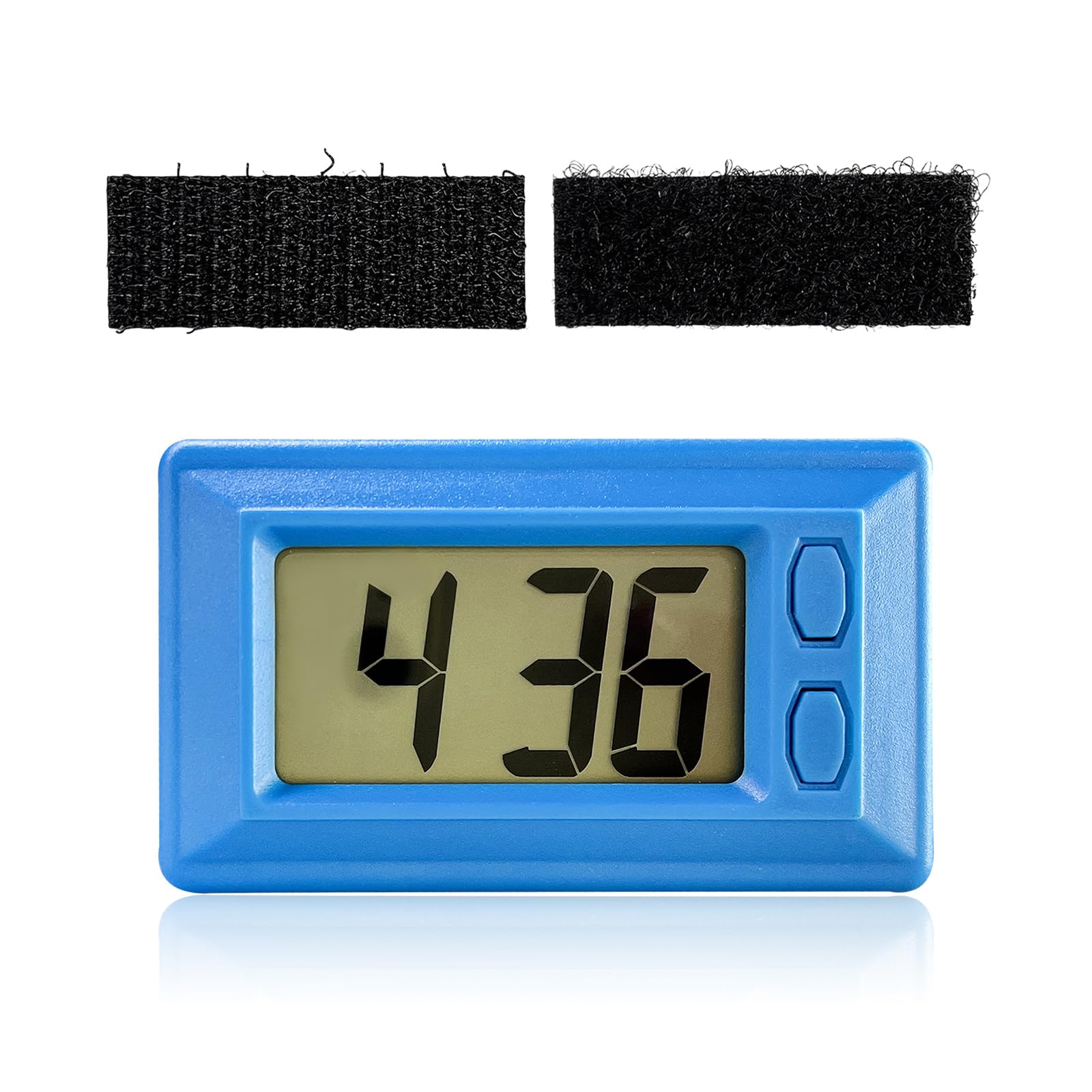 Digital Dashboard Clock Portable Automotive Electronic With Clear LCD Display Mini Calendar for Car Truck Home Desk Office