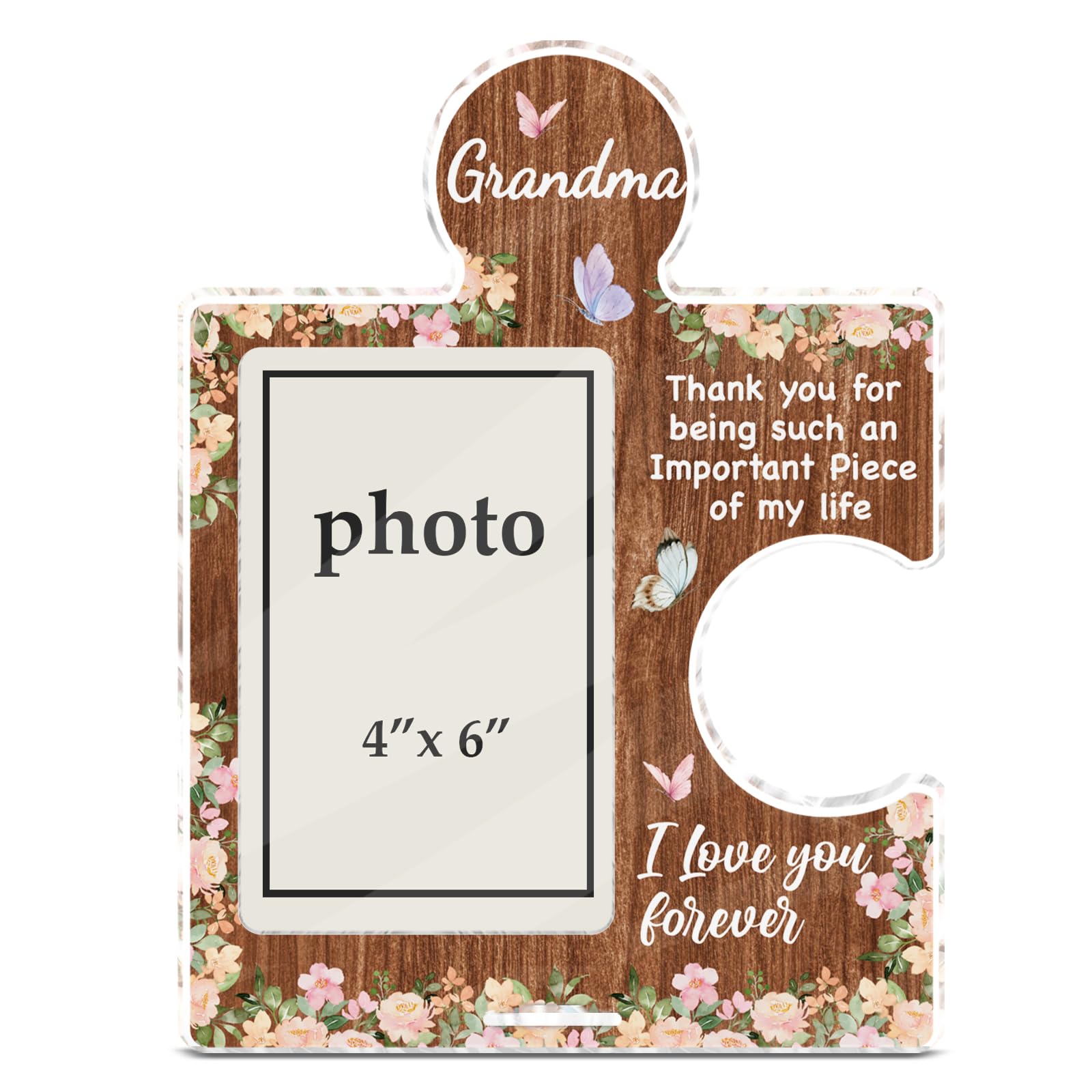 Cadre photo de Noël pour grand-mère : idée cadeau fête des mères 10x15