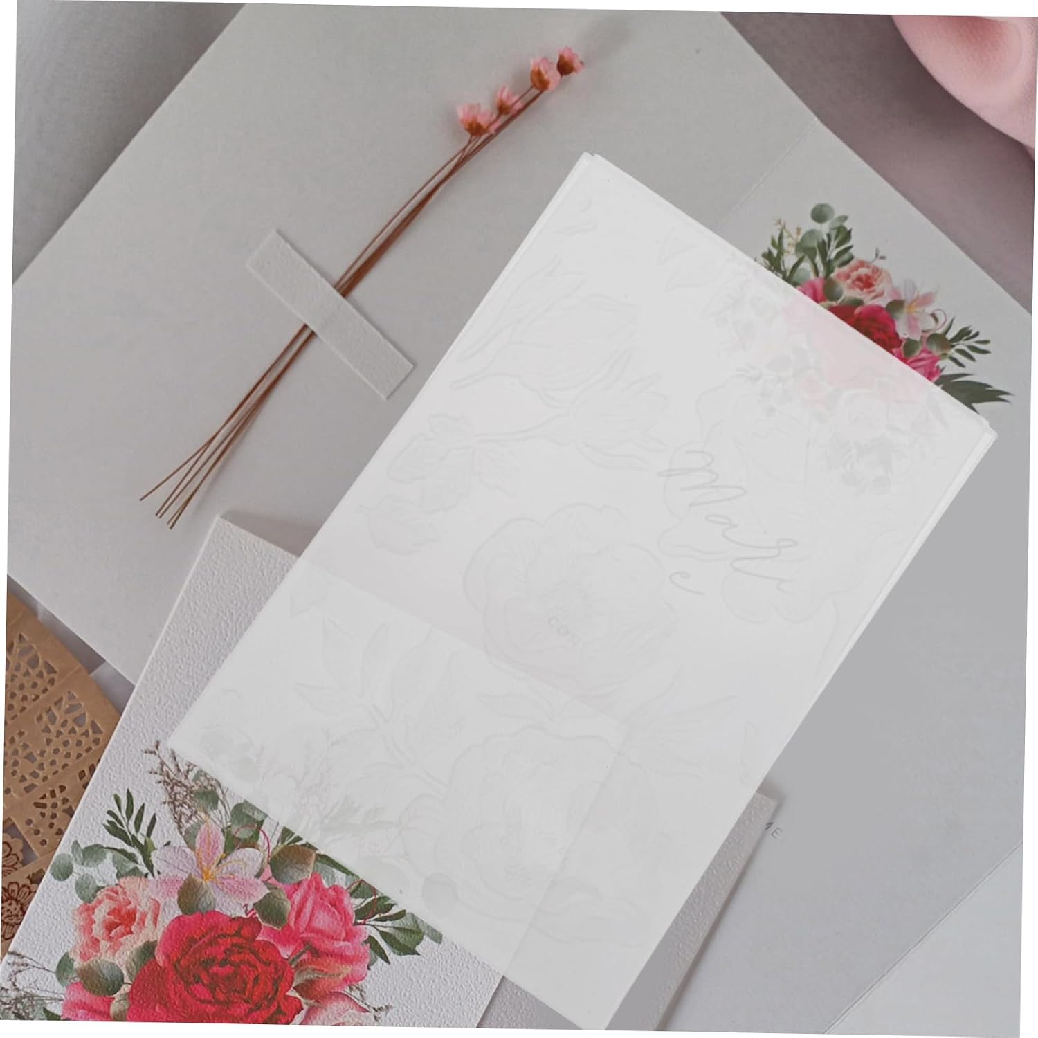 TEHAUX Embossing Folder for Scrapbooking Card Making Plastic Template Craft Tool for Creative Invitations Photo Albums Craft Decorations Texture Easy to Cut Versatile Design