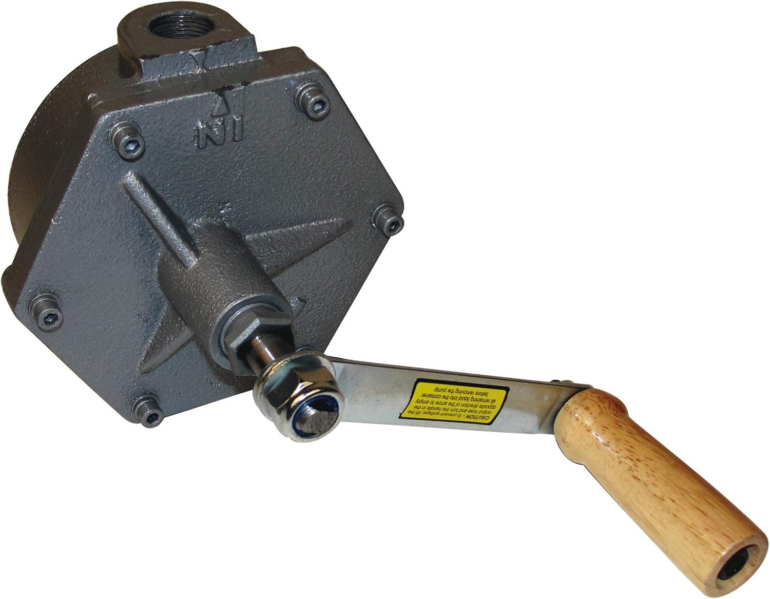 JohnDow Industries Replacement 2-Way Rotary Hand Pump JDI-35-UL Replacement Pump for JohnDow Fuel Caddies FC-P30-UL,FC-P30-UL-D,FC-25GC, FC-25DC, HGC-30, HGC-30-D, Black & Wood, 10 Inch