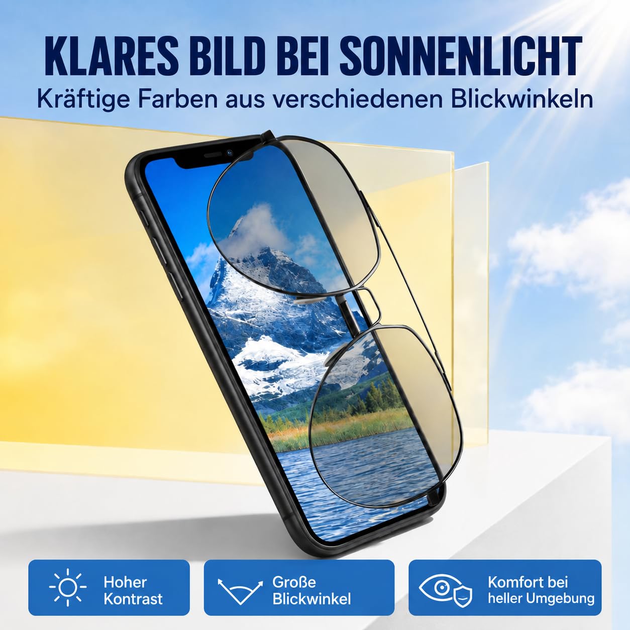 It'Go Soft OLED Display für iPhone 15 Pro A2848, A3101 LCD Bildschirm Ersatz Touchscreen mit Werkzeug Schwarz mit Rahmen Hohe Qualität
