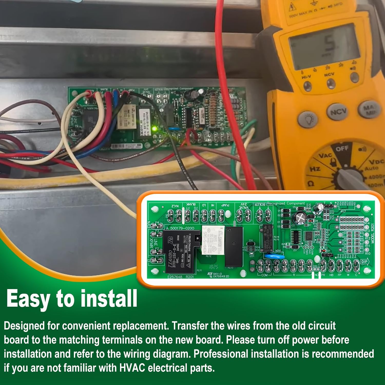 CB201 CB201V CB201X R201 Air Handler Control Board Replacement Part Compatible with HB MB UCQ Units