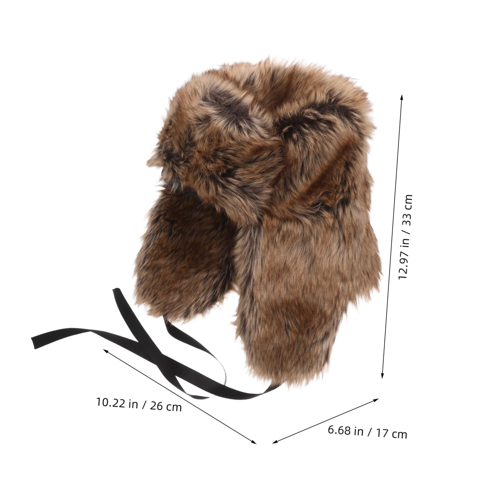 OUNONA Gorro De Piel Sintética De Invierno con Orejeras para Hombres Mayores, Estilo Ruso, Cálido, Y Acogedor, para Actividades Al Aire Libre, Viajes Y Deportes.