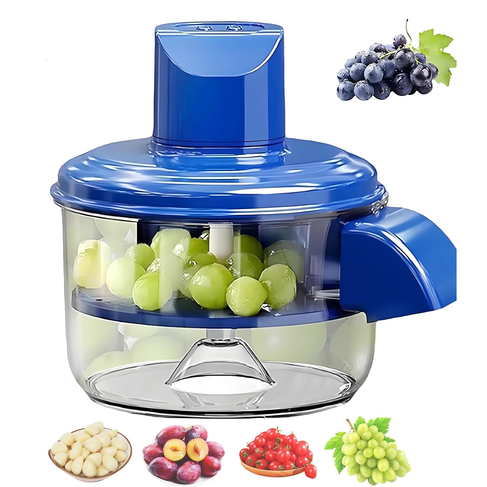 Peeler Machine, Automatic Cordless Fruit Skin Remover 50W Motor, with 1300mAh Rechargeable Battery, for Cherries Garlic Small Fruits