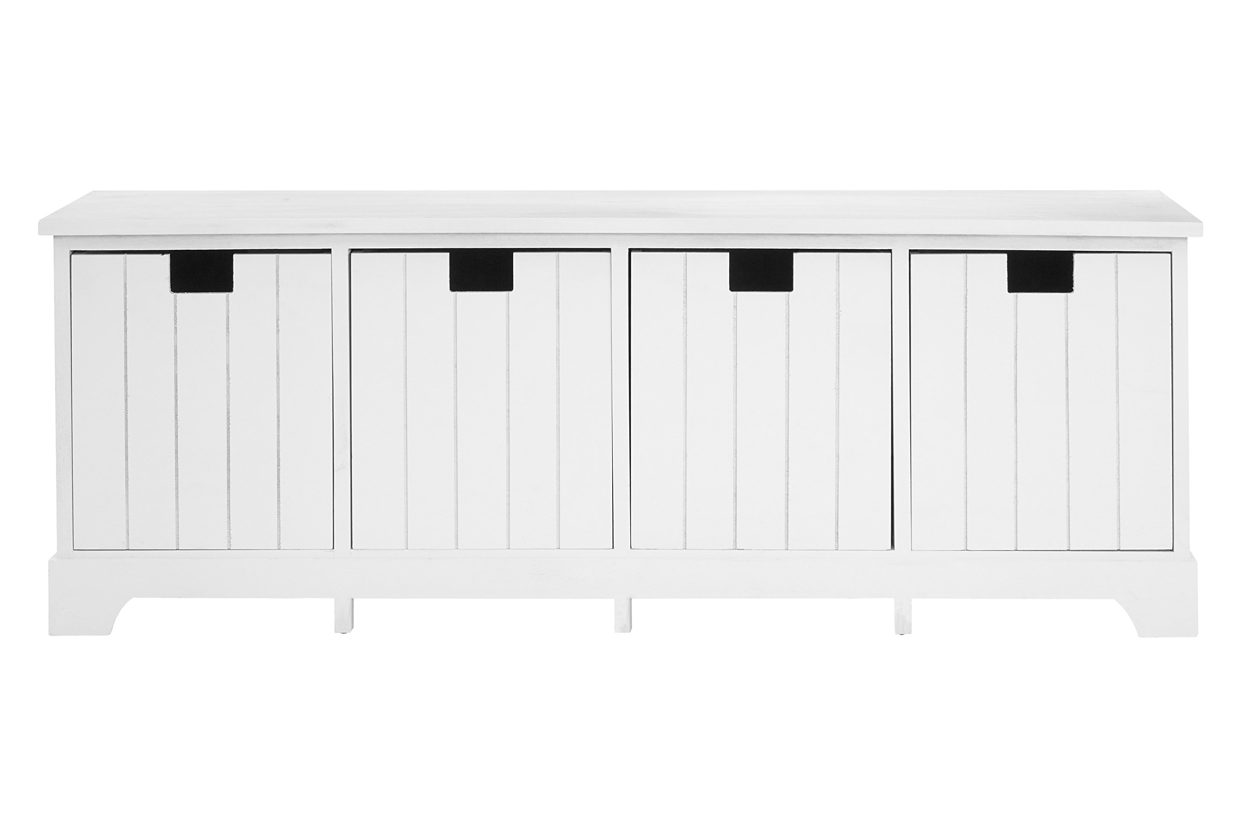 Orsina Compact Design White Drawer BenchModern Design Chest Of Drawers For LivingroomMinimalist Storage Chest from B&Q