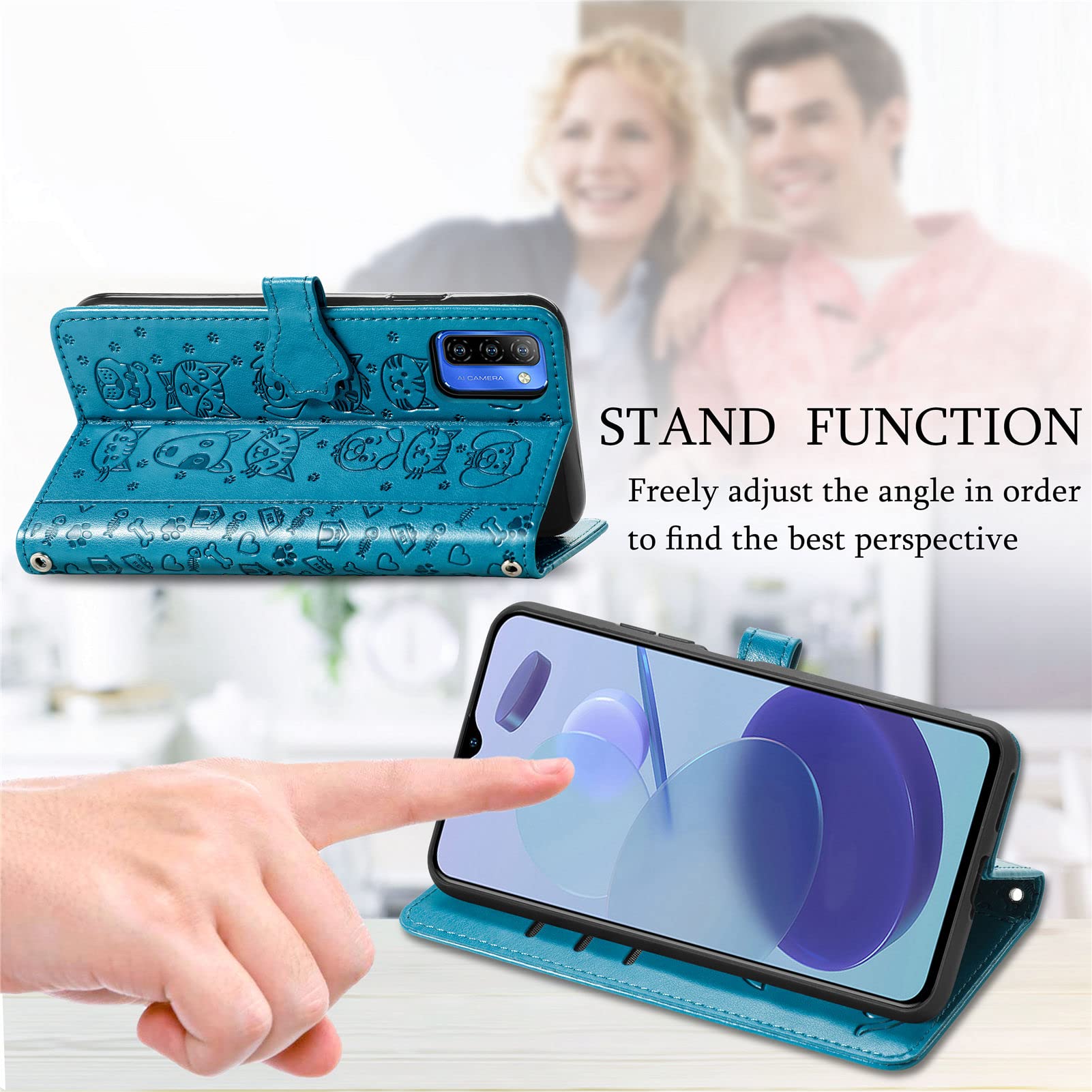 Fertuo Cover per Ulefone Note 12 / 12P, Custodia Portafoglio a Libro in Pelle Flip Cover con