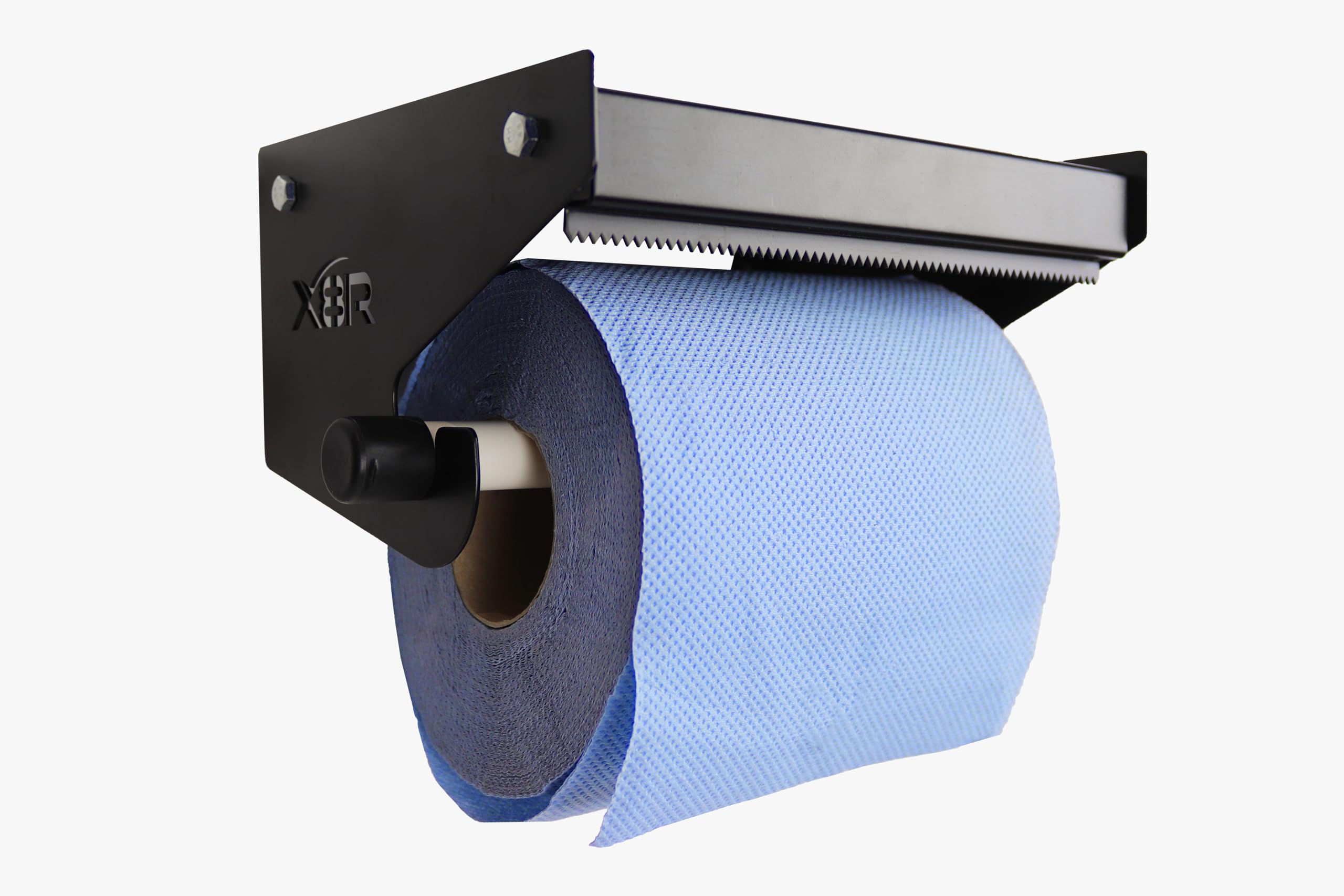 Porta Rotolo Carta Da Parate In Acciaio - Dispenser Per Garage, Officina, Colore Blu E Nero - Foto 9