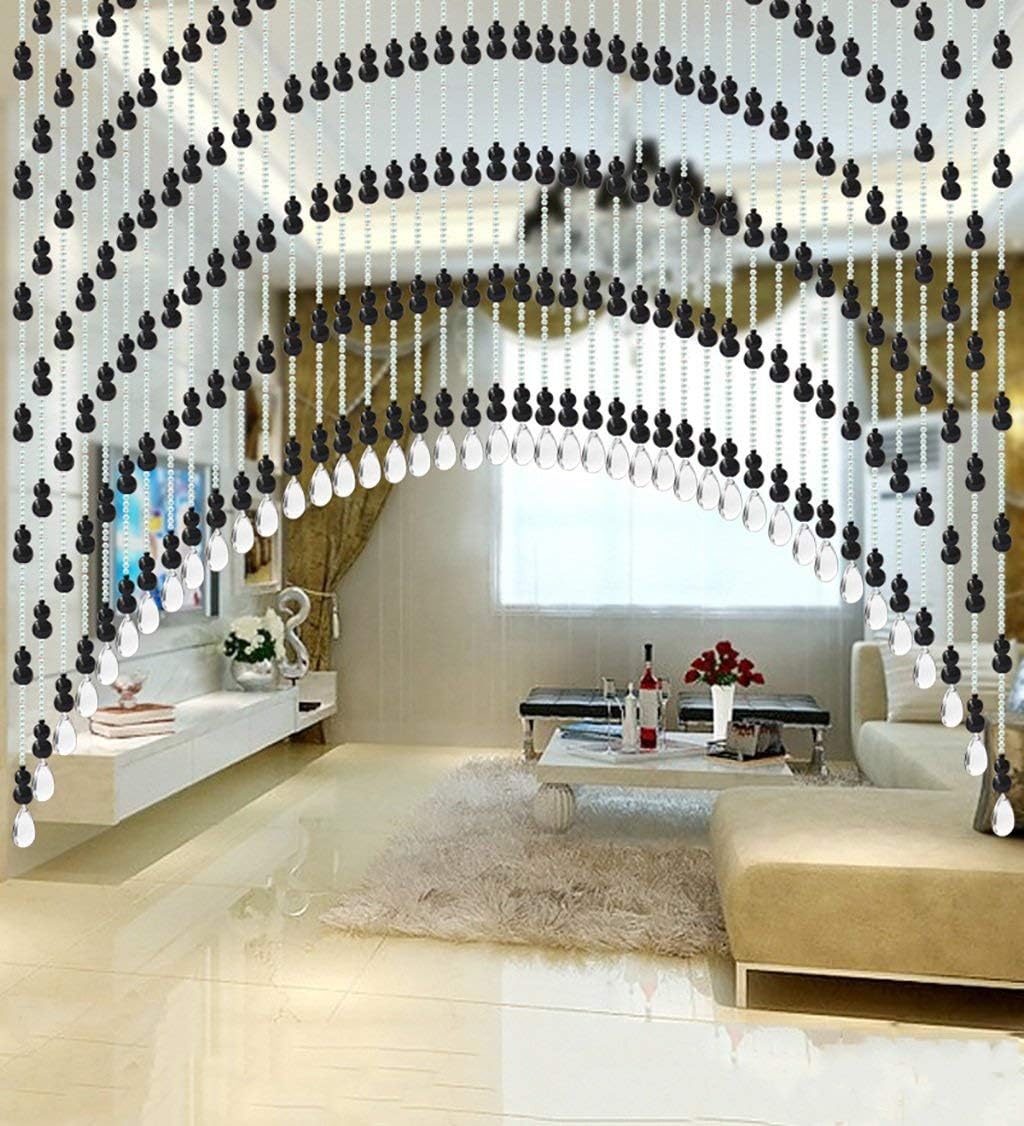 OKUOKA Curtains Crystal Beaded Door Curtain Shade Sunscreen Living Room Cut Off Bead Curtain (Color : C, Size : 100 * 120cm)