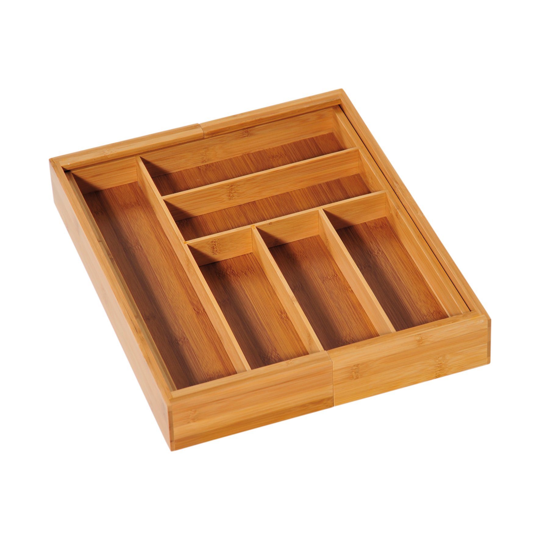 Kesper Variable Cutlery Basket, Bamboo, Brown