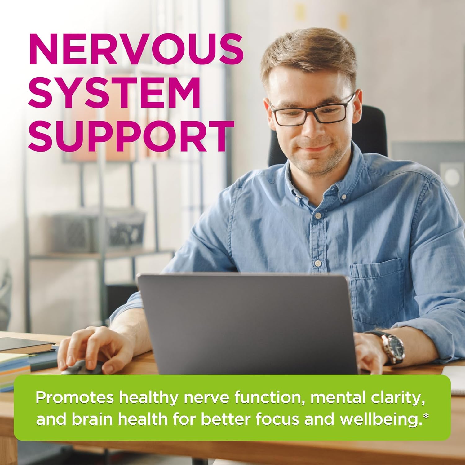 Vitamin B Complex Gummies for Women & Me, Vitamin B12, B1, B2, B3, B6, B7, B9 with Vitamin C, Zinc, Magnesium & CoQ10 for Energy, Brain, Nervous System & Mood, Natural Raspberry Flavor, 60 Gummies - Image 5