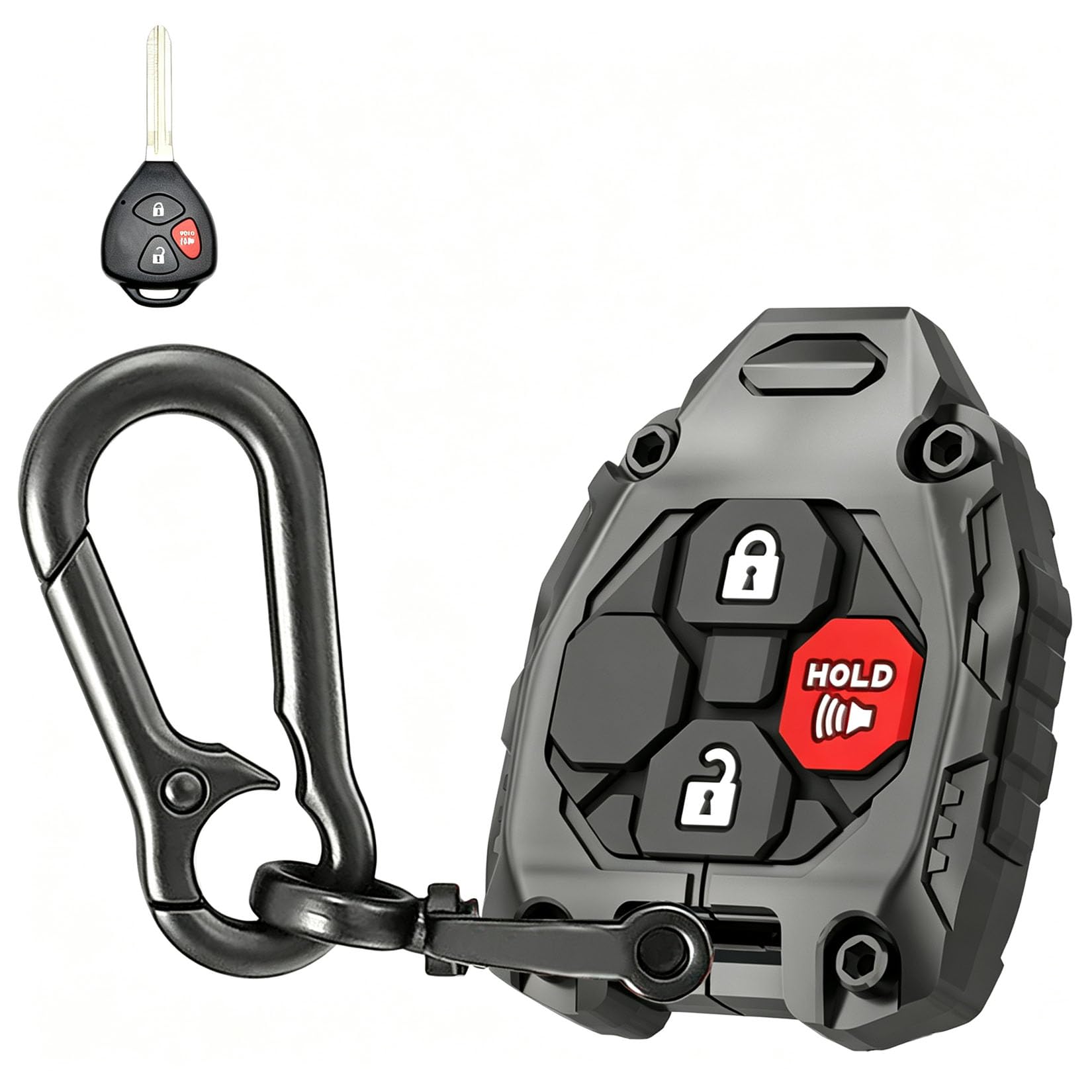 Photo 1 of QIXIUBIA Keyless Entry Remote for Toyota Key Fob Cover Protective Shell