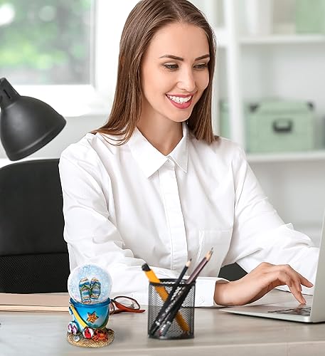 Miniatura 7 de CoTa Global Cool Summer Sandals Beach Bucket Snow Globe - Figura de globo de agua con purpurina brillante, adorno coleccionable para decoración del