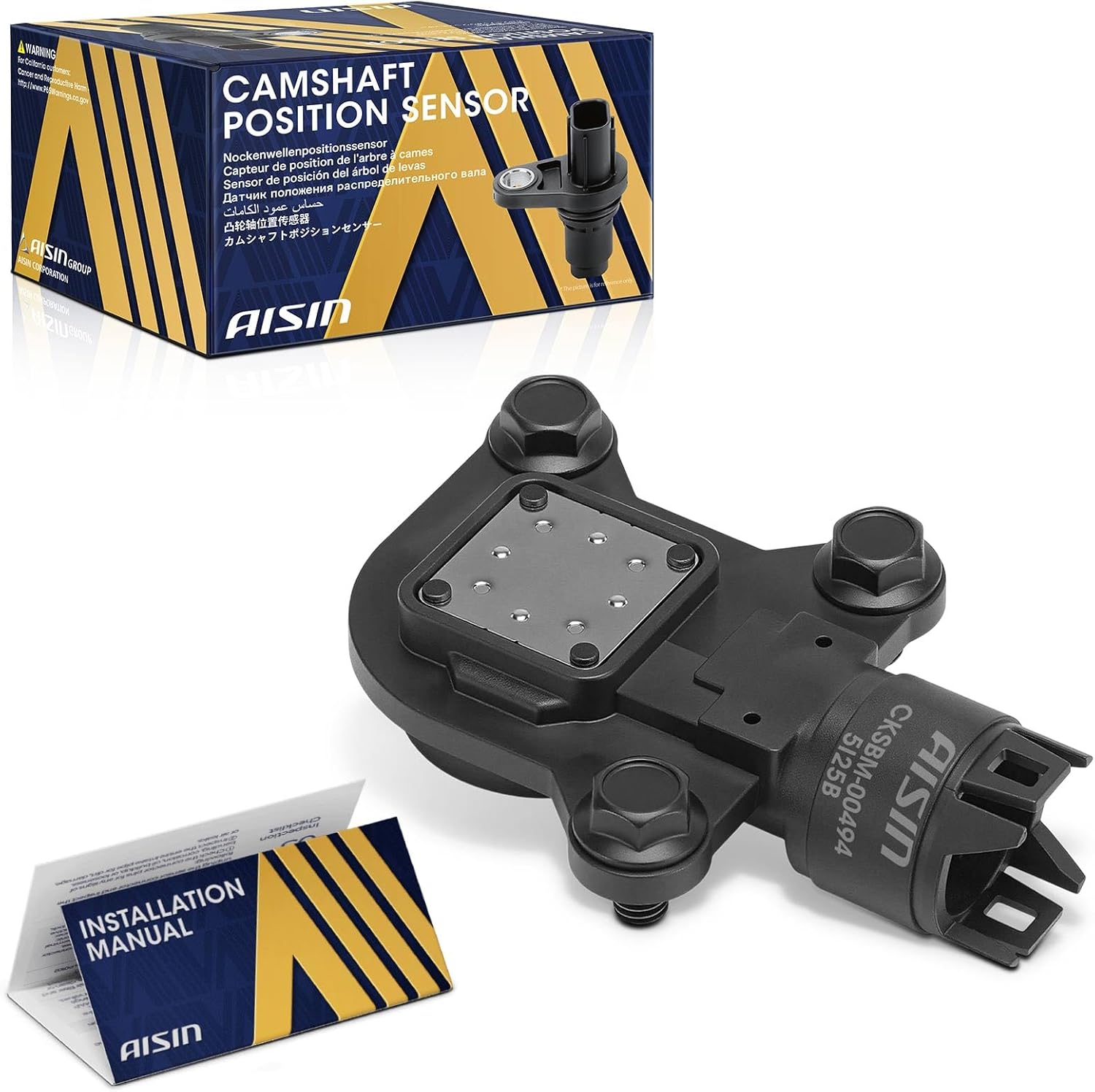 AISIN AFTERMARKET CKSBM-00494 Variable Valve Timing Eccentric Shaft Sensor - Compatible with BMW X5 07-10, X3 07-12, Z4 06-11, 325i 330i 330Xi 2006, 328i 07-13, 525i 06-07, 528i xDrive 09-10 - 3.0L