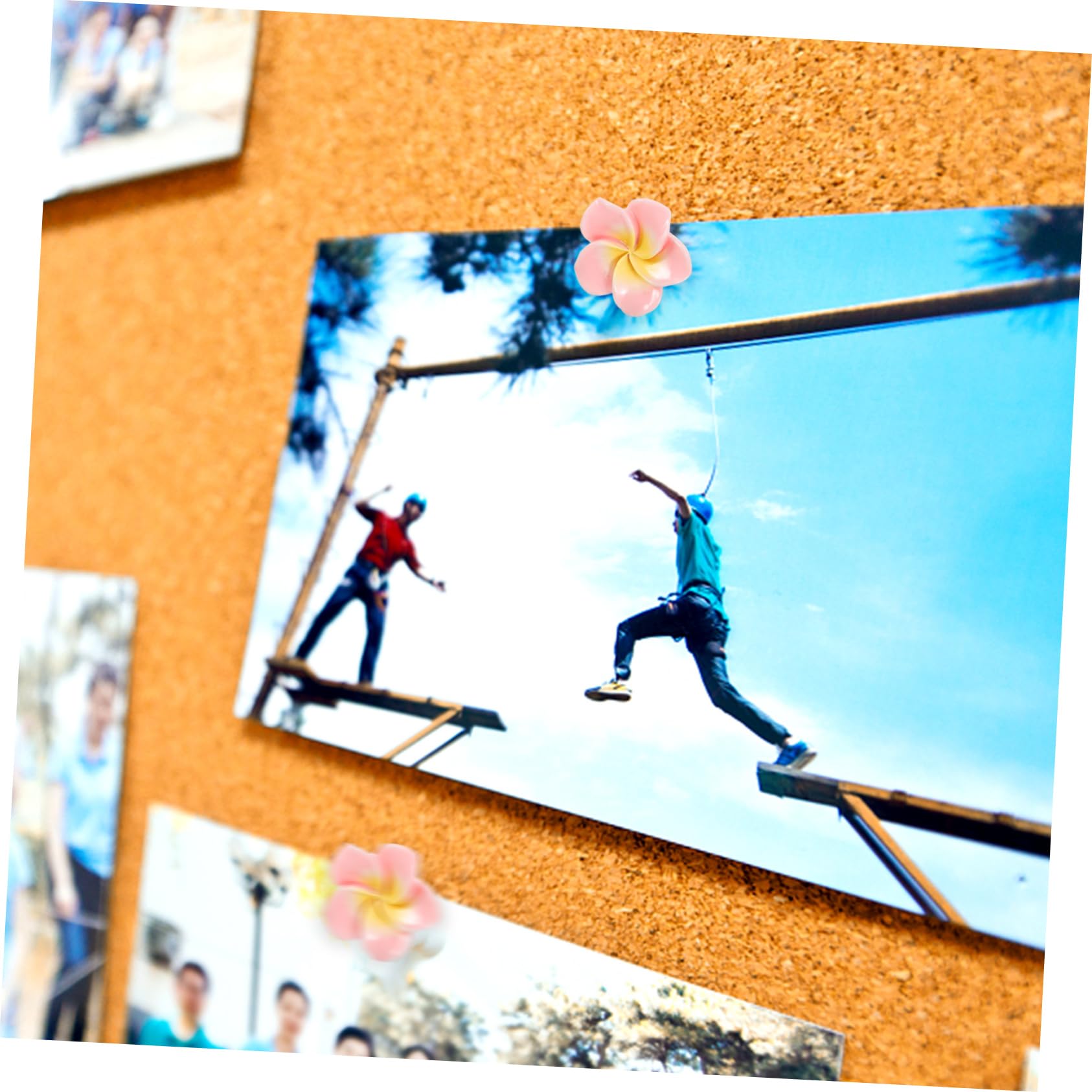 jojofuny 5 Sätze Fotomanddekoration Blumen Drücken Nagel Süße Korkplatte Niedliche Stecknadeln Für Die Pinnwand Korkboard Thumbtacks Daumennägel Dekorative Reißzwecke Plastik 21 Stücke * 5
