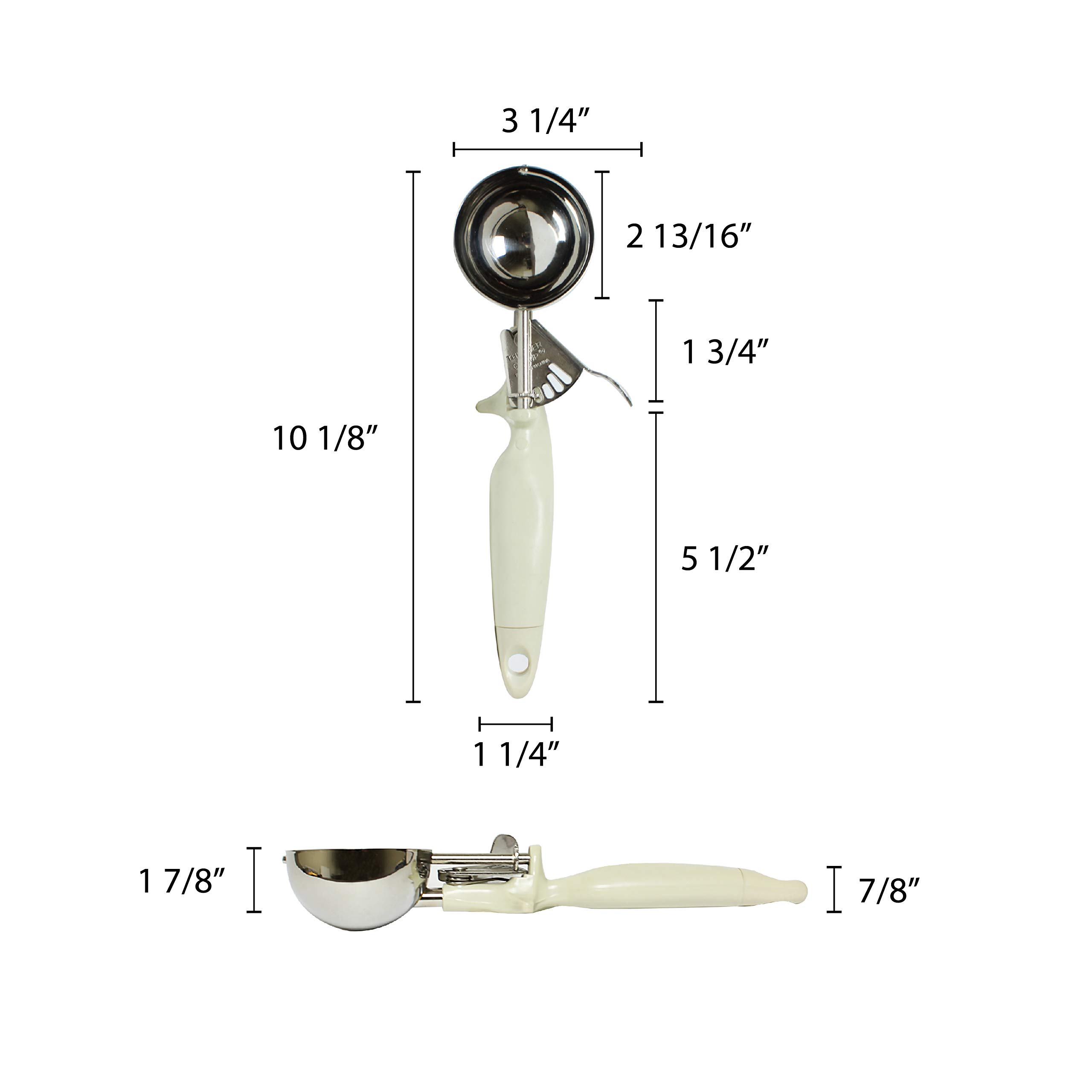 Excellanté 3.25-Ounce Lever Dasher, Ivory Ergo Handle