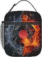 Vista 10 de Bolsa de almuerzo deportiva con pelota de fútbol americano para niños y niñas, reutilizable, aislada, portátil, para niños, escuela, hombres