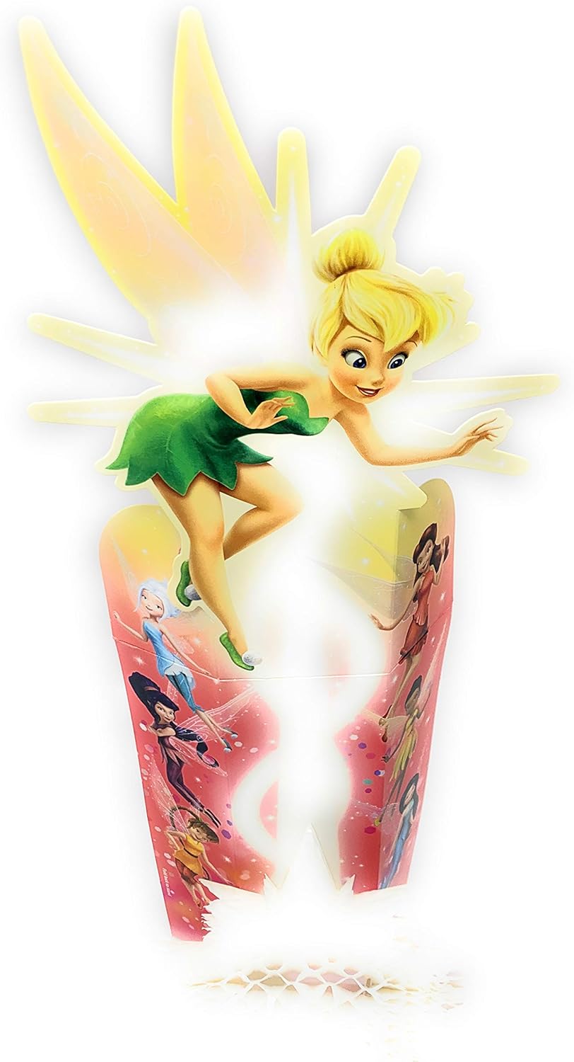 Birthday 'Sparkly Birthday Wishes' DISNEY Fairies 3D PAPERWOW Birthday Card Hallmark 25525299 Large
