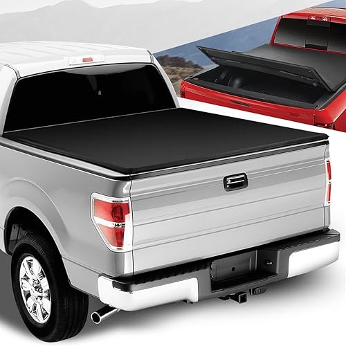 Vista 31 de Auto Dynasty Cubierta tonneau suave enrollable para caja de camioneta compatible con Ford F-150 2004-2014 de 6.5 pies/78 pulgadas, parte superior
