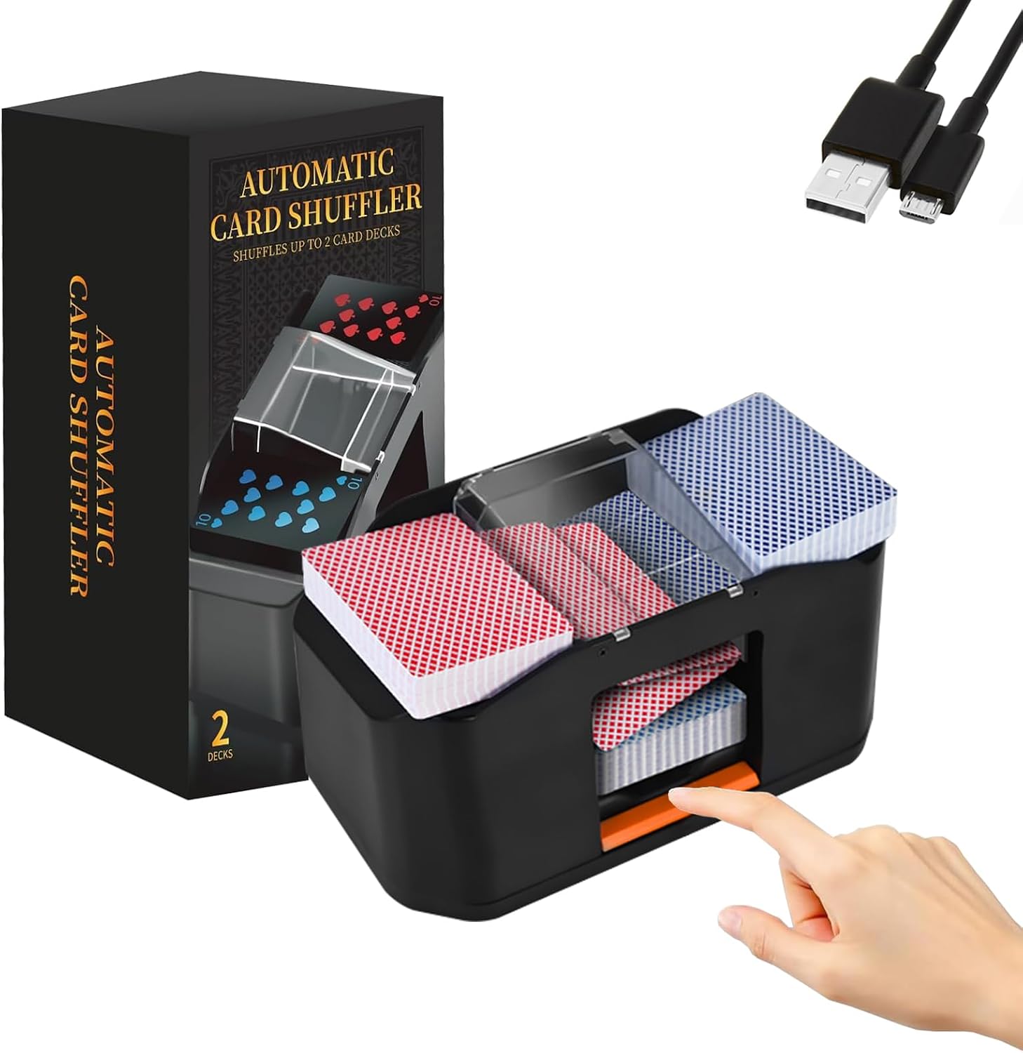 Amazon.co.jp: カードシャッフラー 自動カードディーラーとカード