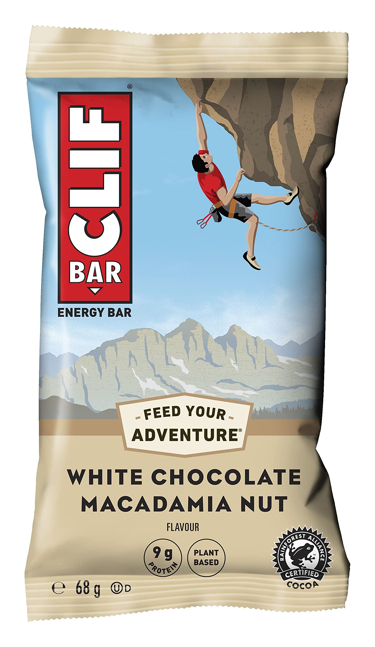 Clif Bar Barretta Energetica, Cioccolato Bianco - Pacco da 12 x 68 gr - Totale: 816 gr