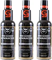 Kit 3 Tônico Pro Minoxi Advanced 120ml Gran Cosmética Antiqueda e Crescimento de Barba Cabelo e Sobrancelha Preenchimento de Falhas