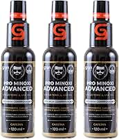 Kit 3 Tônico Pro Minoxi Advanced 120ml Gran Cosmética Antiqueda e Crescimento de Barba Cabelo e Sobrancelha Preenchimento de Falhas