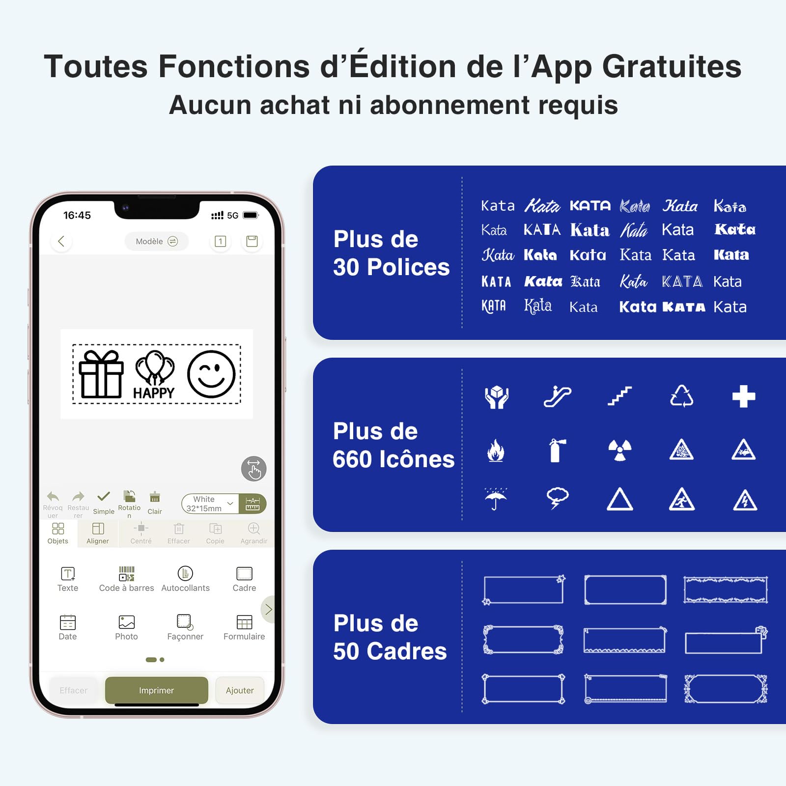SUPVAN E12 Étiqueteuse livrée avec 4 Rubans,compatible avec Clavier et App, Écran Rétroéclairé, Marges Réduites, Recharge USB-C, sans Encre, idéal pour la Maison, la Cuisine, le Bureau, l'École, Blanc