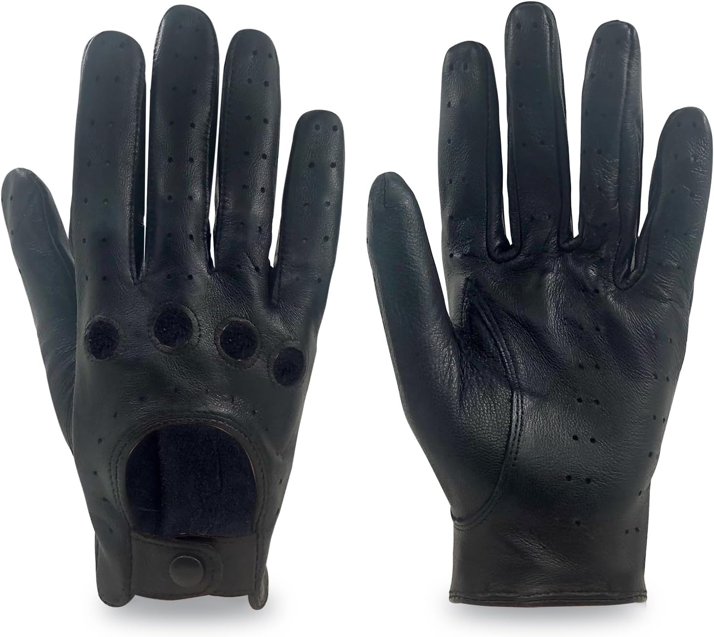 ZLUXURQ Womens Vintage TouchScreen Leather Driving Gloves Unlined -Soft And Thin Quality Italian Lambskin - Image 6