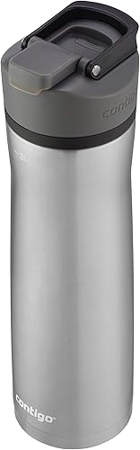 Miniatura 3 de Contigo - Botella de agua con autosellado, 24 onzas, tapa negra (Licorice)