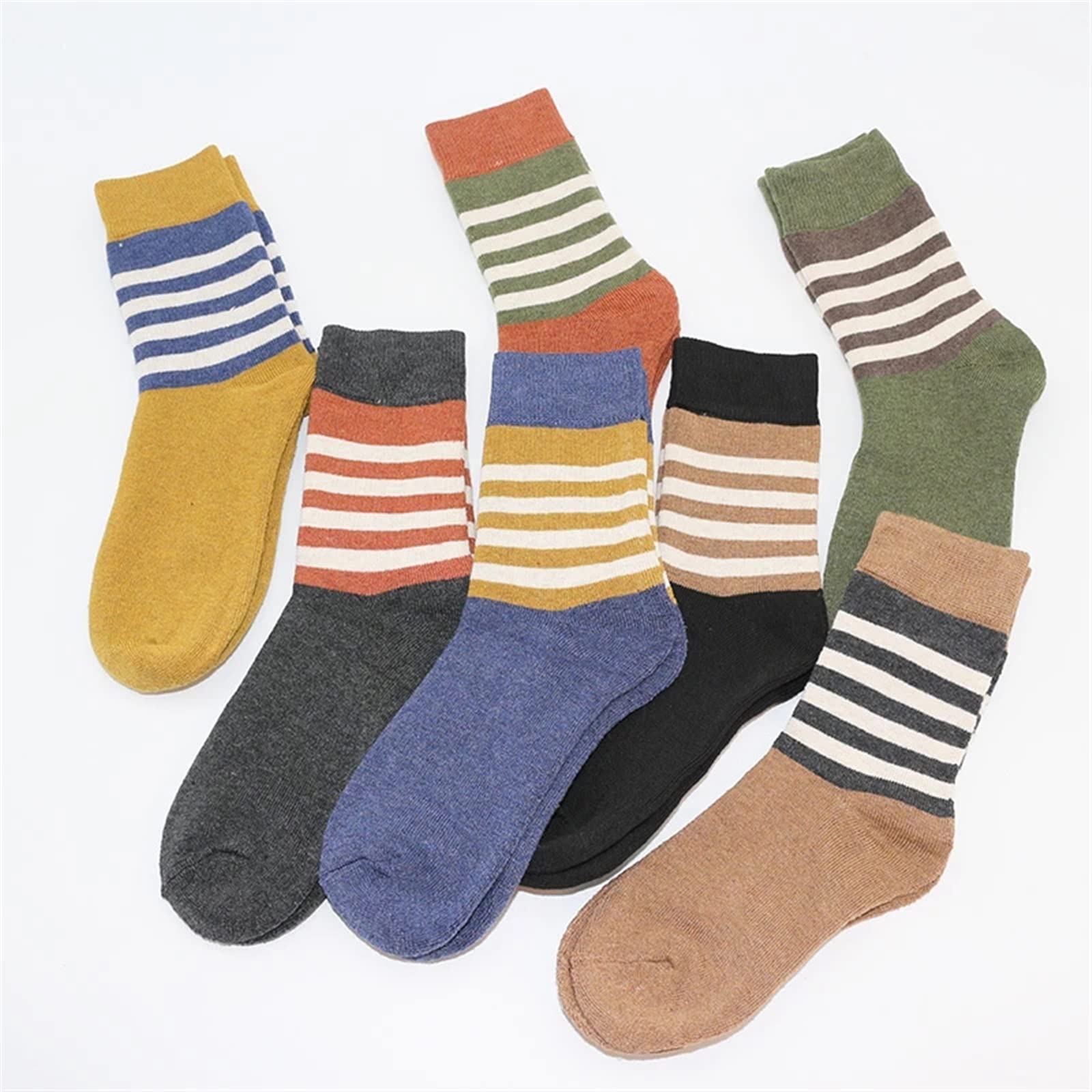 Chaussettes longues en coton peigné peigné doux pour un hiver élégant