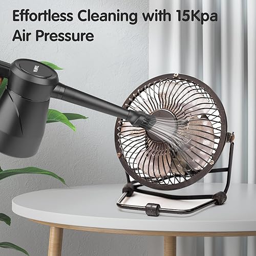 Miniatura 2 de AFMAT Soplador de aire eléctrico, repuesto para latas de aire comprimido, herramientas de limpieza multiusos con cable de 9.8 pies para electrónica,