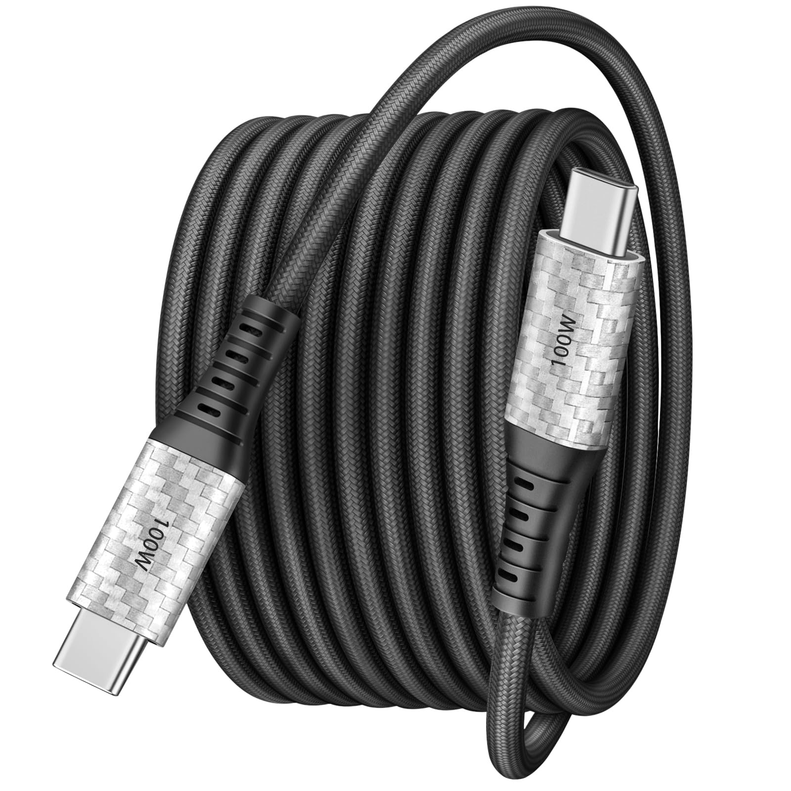 100W USB C to USB C Cable Long 10FT Braided USB C Charger Cable Type C Fast Charging