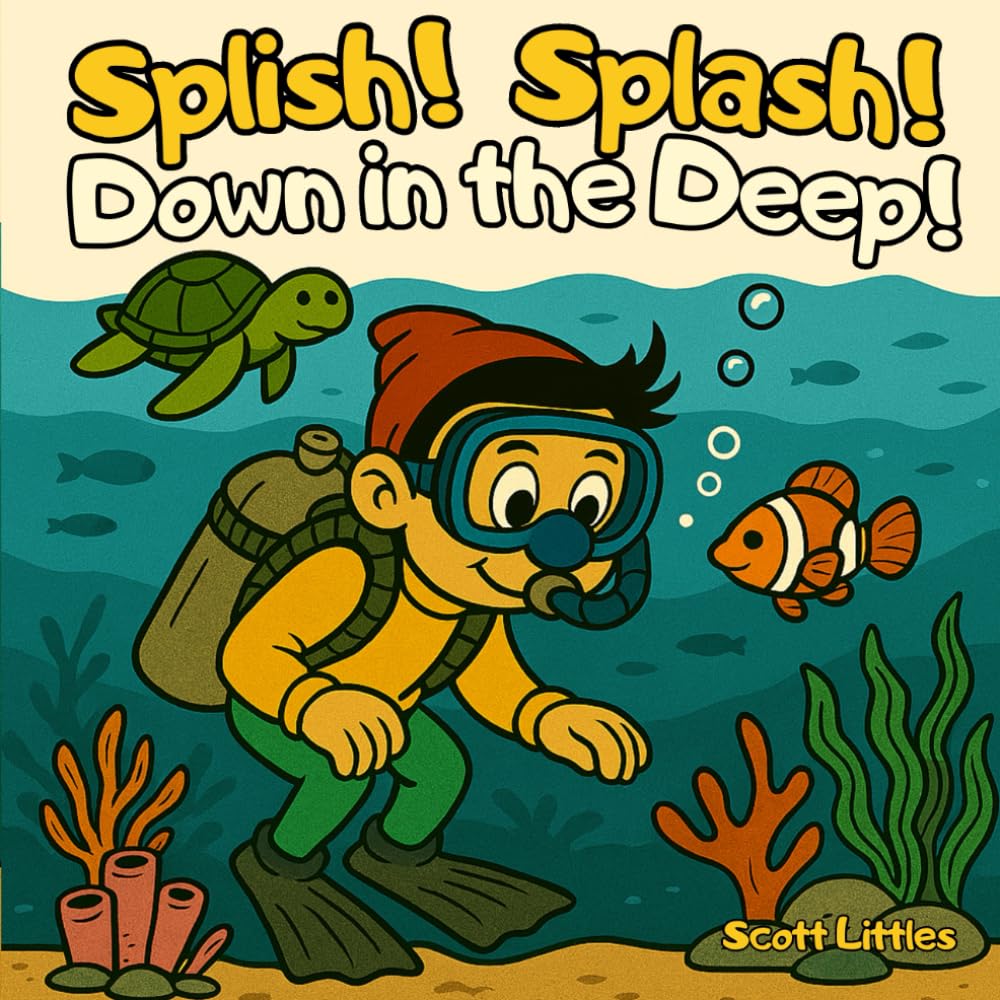 Splish! Splash! Down in the Deep!: Colorful Picture Book About Sea Creatures, Exploration, and Learning