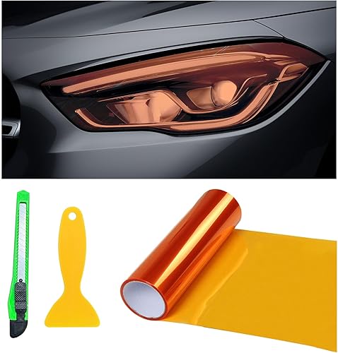 Miniatura 7 de Suvnie Película de tinte de luz de automóvil de 12 × 48 pulgadas, faros delanteros brillantes de camaleón, luces traseras, películas de luces