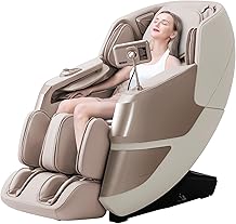 Silla de masaje 4D MassaMAX 2024, sill&oacute;n reclinable de cuerpo completo con gravedad cero, reposapi&eacute;s el&eacute;ctrico extensible, control por voz con inteligencia artificial, escaneo corporal autom&aacute;tico, estiramiento de yoga profundo, rodillos para pies y HeatGolden, MT339