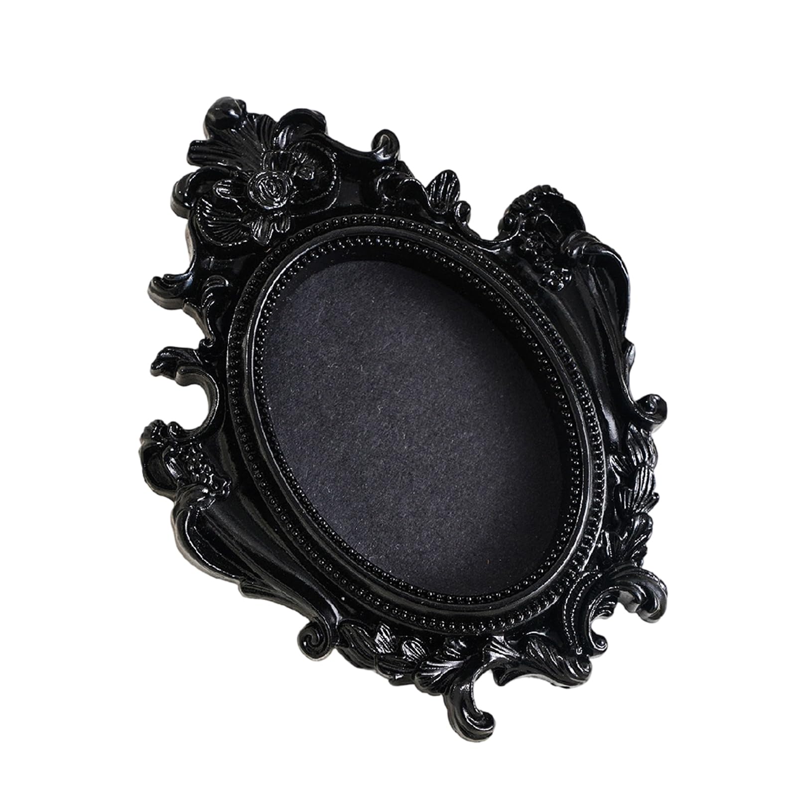 NVOQILIN Resin Picture Frame Minis Antique Photo Frames Tiny Baroques Ornate Frames for Diys Manicure Jewelry Gift Retro Resin