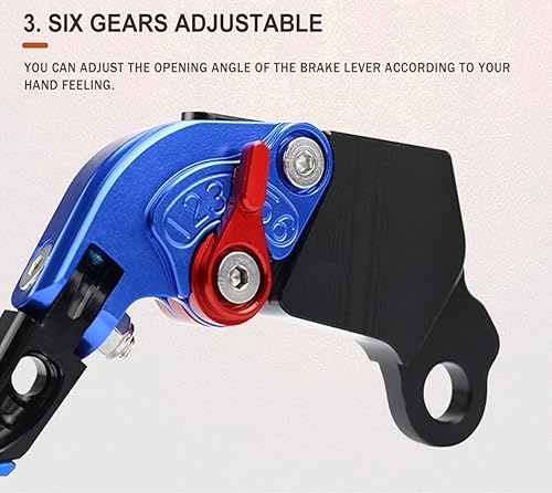 Miniatura 5 de Motorcycle Brake Clutch Levers,for Y-AMAHA XTZ125 XTZ 125 2014-2015 CNC Motorcycle Folding Extendable Clutch Brake Levers Aluminum Brake Clutch