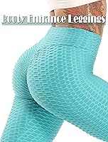 Vista 57 de SEASUM - Pantalones de yoga de cintura alta para mujer, con control de abdomen y realce de glúteos, leggings favorecedores para entrenar y correr