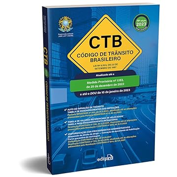 Capa do livro Código de Trânsito Brasileiro 2023: CTB: Lei nº 9.503, de 23 de setembro de 1997