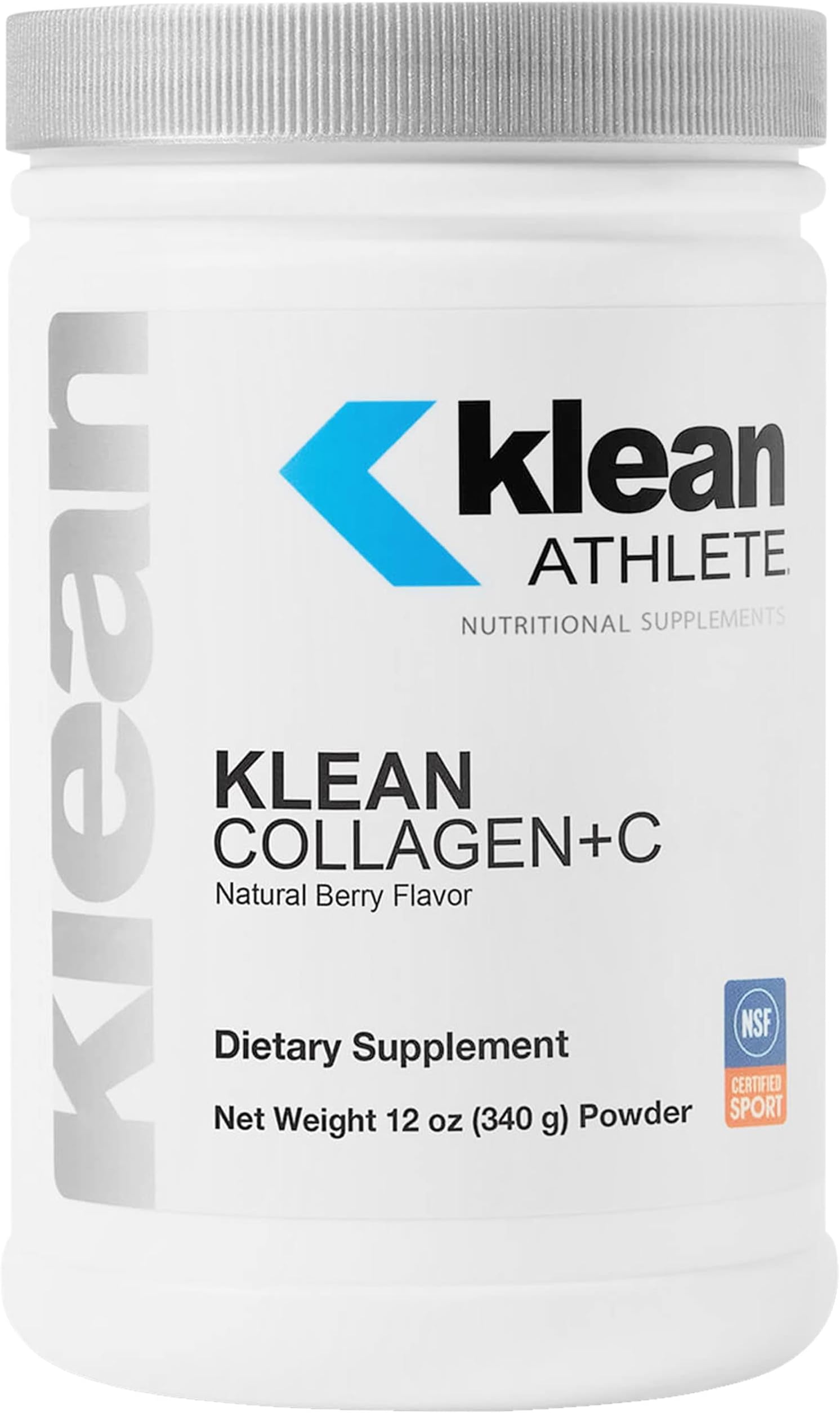 - Klean Athlete Klean Collagen+C - Collagen Peptides with Vitamin C - for Joint & Connective Tissue Support - 12 Ounces - Natural Berry Flavor