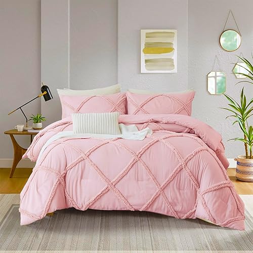 Miniatura 10 de Bedbay Juego de edredón bohemio tamaño King, color gris pardo, suave, ligero, de lujo, de 3 piezas, juego de edredón de cama King con borlas y