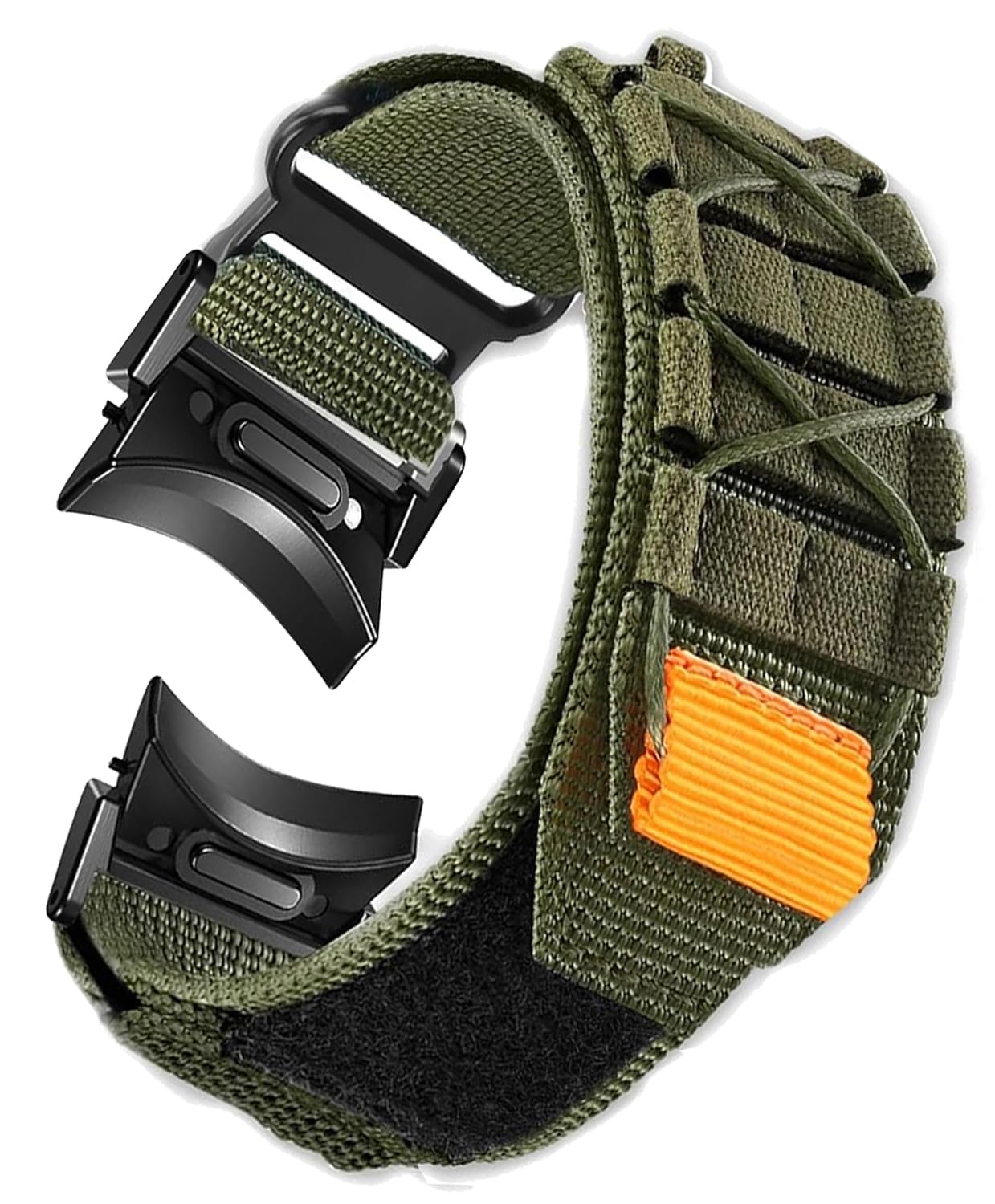 Zitel Band Compatible With Samsung Galaxy Watch 7 44mm Rugged Nylon Ultra Wide No Gap One-Click Sports Strap (Army Green) (B0DG7C6BF1) Amazon Price History, Amazon Price Tracker
