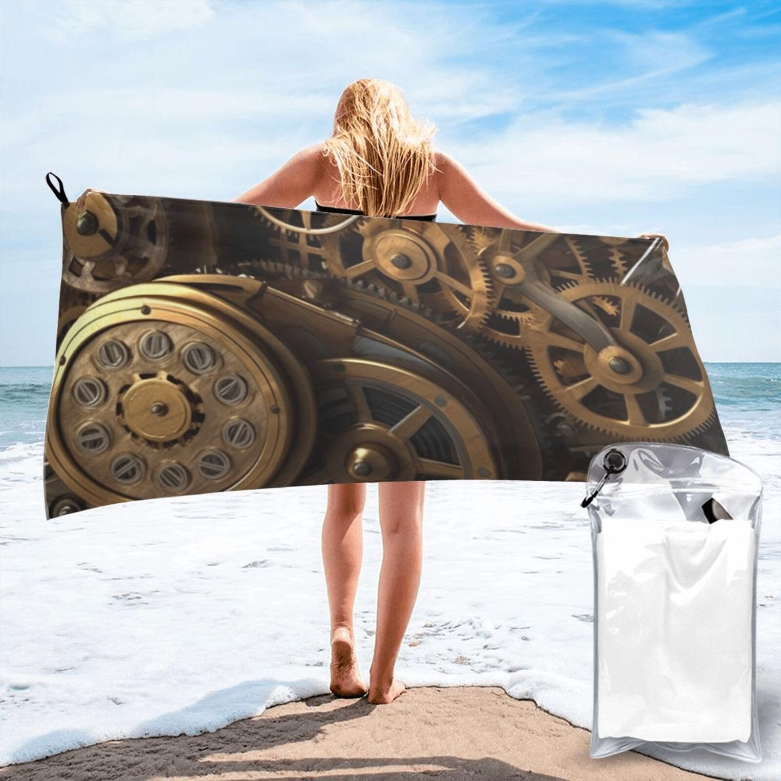Serviette de plage microfibre pour la natation et la randonnée active