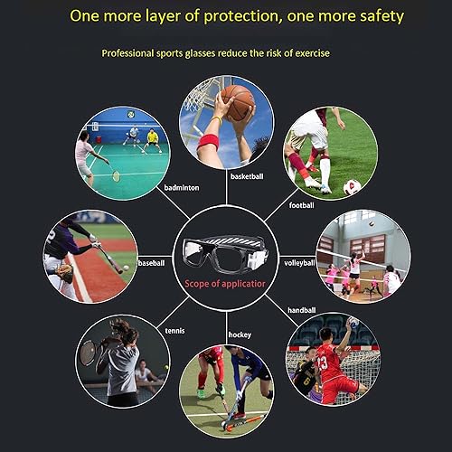 Miniatura 4 de SooGree Gafas deportivas para hombre, gafas protectoras antivaho para baloncesto