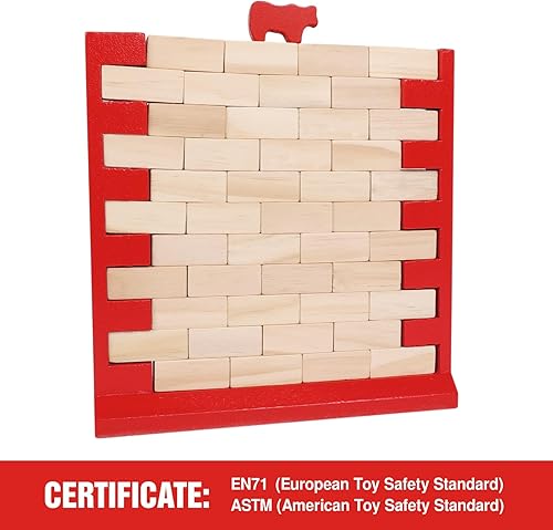 Miniatura 3 de GOTHINK Juego de pared de ladrillo, divertido juego familiar para niños y niñas, desarrolla habilidades y estrategia, perfecto para fiestas en