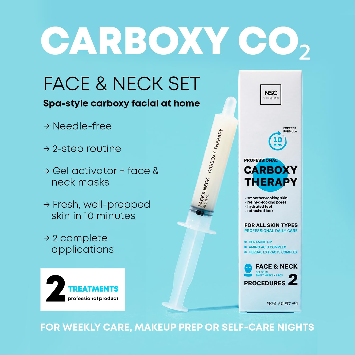 Amazon.com : Name Skin Care Korean Carboxy CO2 Therapy Face & Neck