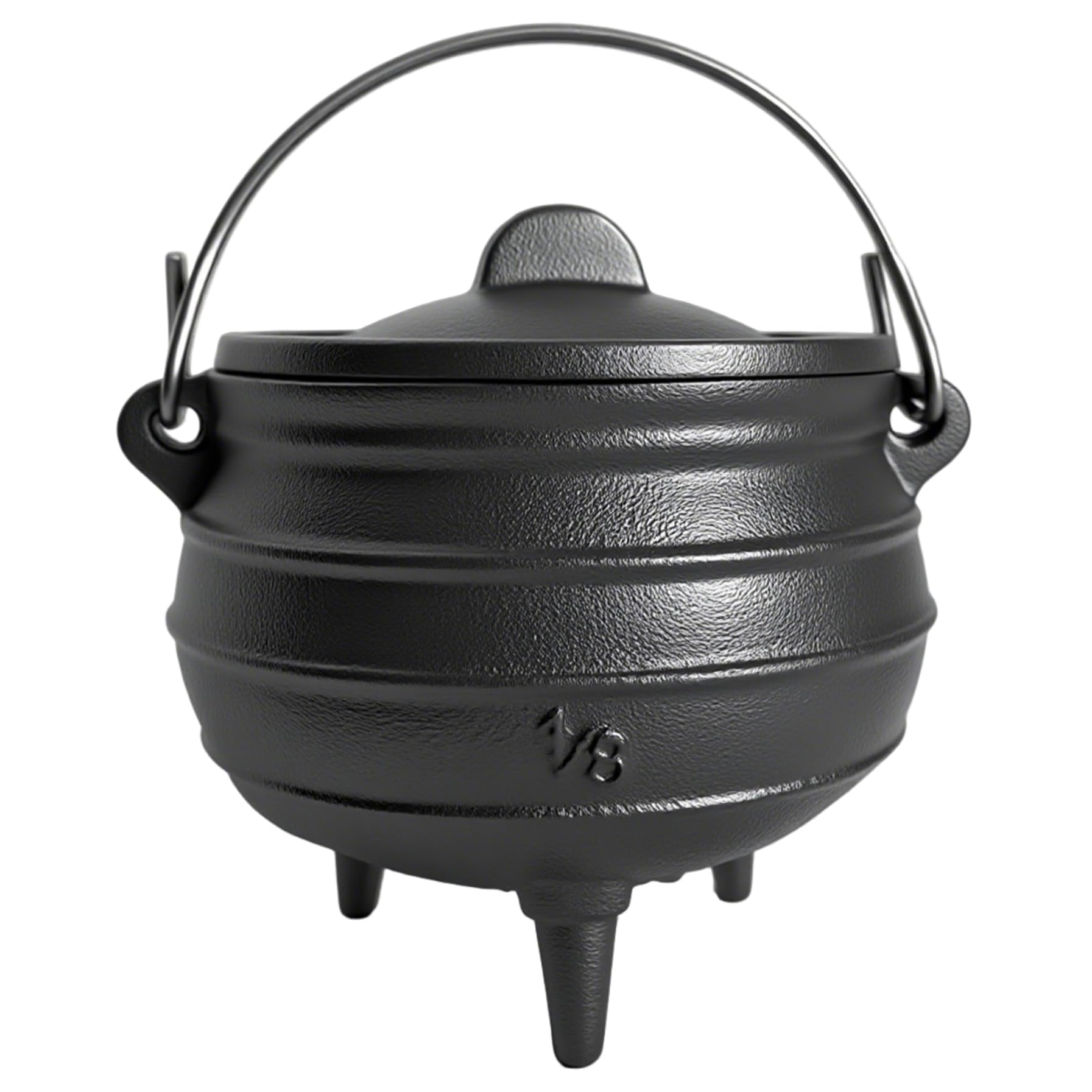 Halloween decoracion cauldron de hierro fundido con tapa de 3.9 para dulces de fiesta